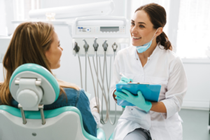 a patient during their orthodontic consultation